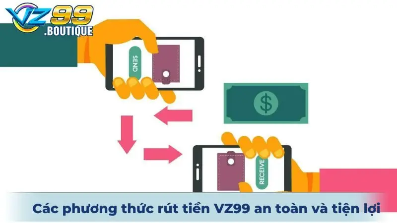 Rút Tiền VZ99 2 Các phương thức rút tiền VZ99 an toàn và tiện lợi