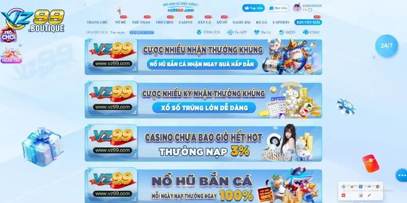 Trang chủ 27 Các chương trình ưu đãi VZ99